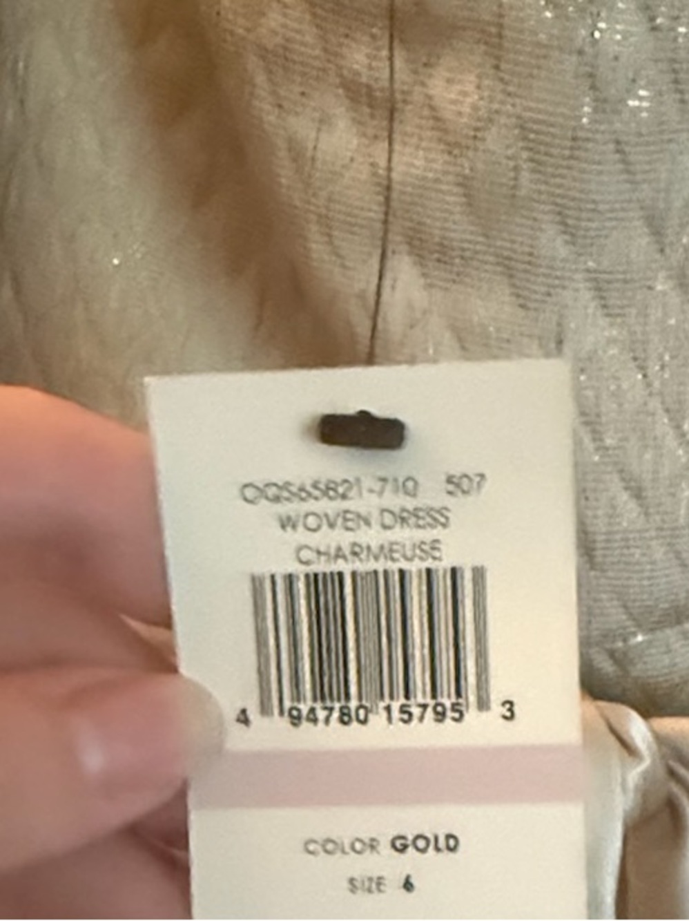 Silk BCBGMaxAzria Ivory Satin Pleated Dress with Beaded Waistband - Picture 10 of 10